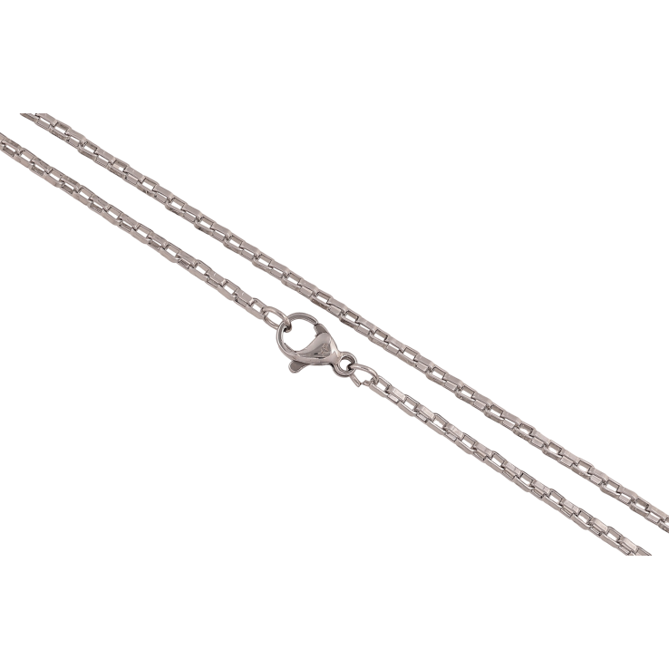 Цепочка Xuping ТТМ Stainless Steel цвет Родий "Плетение Якорное декоративное" длина 45см х 2мм фото №4 Цепочка Xuping ТТМ Stainless Steel цвет Родий "Плетение Якорное декоративное" длина 45см х 2мм фото №4