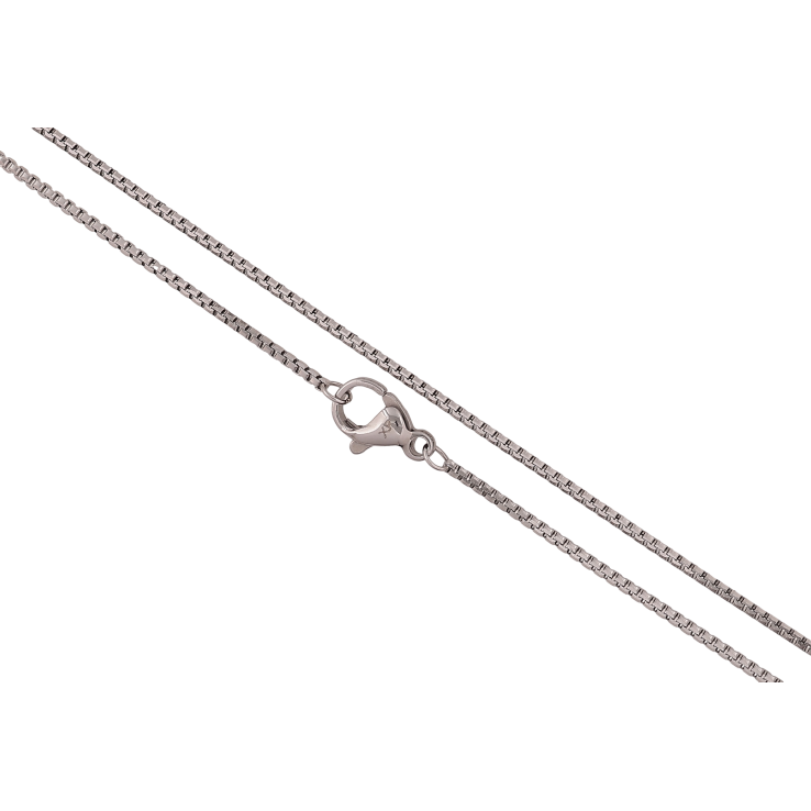 Ланцюжок Xuping ТТМ Stainless Steel колір Родій "Плетіння Венеціанське" довжина 45см х 1мм фото №24 Ланцюжок Xuping ТТМ Stainless Steel колір Родій "Плетіння Венеціанське" довжина 45см х 1мм фото №24