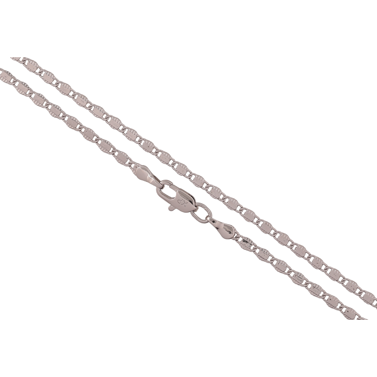 Ланцюжок Xuping колір Родій "Плетіння Морський ланцюг з візерунком" довжина 45см х 2.5мм фото №19