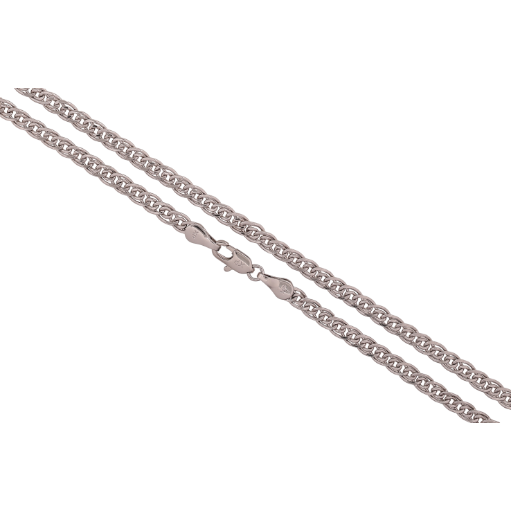 Ланцюжок Xuping колір Родій "Плетіння Нонна" довжина 45см х 4мм фото №23