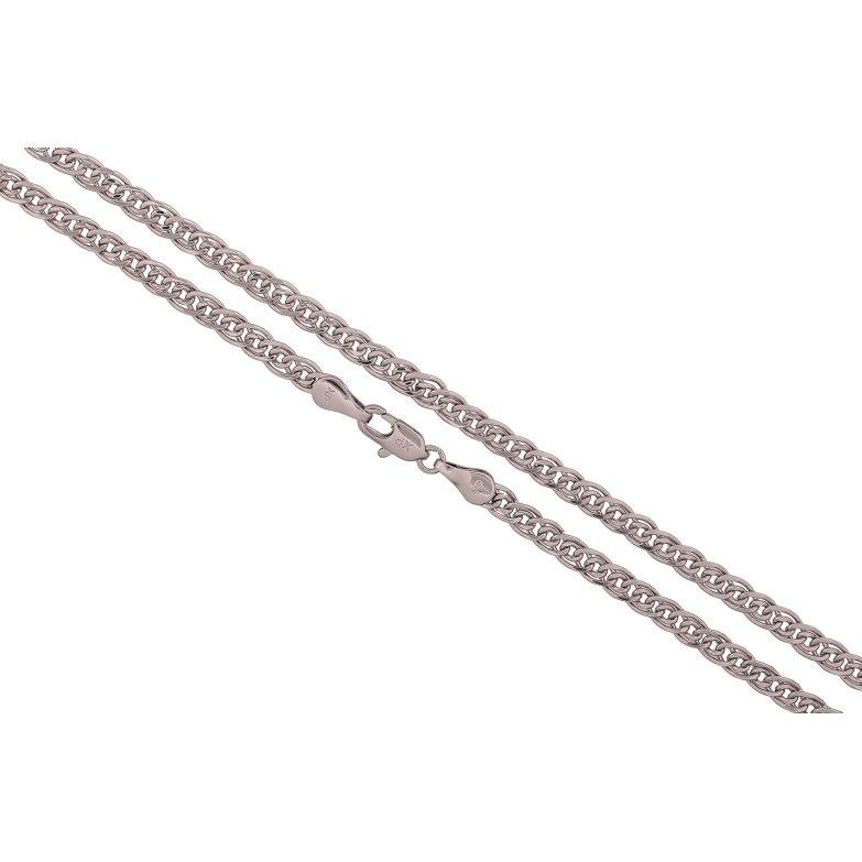 Ланцюжок Xuping колір Родій "Плетіння Нонна" довжина 45см х 4мм фото №11