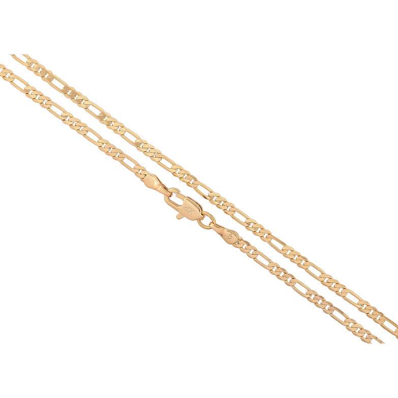 Ланцюжок Xuping колір Позолота 14K "Плетіння Фігаро" довжина 50см х 3мм фото №2 Ланцюжок Xuping колір Позолота 14K "Плетіння Фігаро" довжина 50см х 3мм фото №2