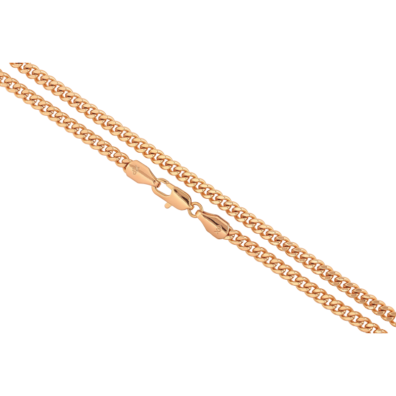 Ланцюжок Xuping колір Позолота 18K "Плетіння Панцирне" довжина 50см х 4мм фото №1