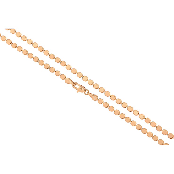 Ланцюжок Xuping колір Позолота 18K "Плетіння Перлина" довжина 50см х 3мм фото №5 Ланцюжок Xuping колір Позолота 18K "Плетіння Перлина" довжина 50см х 3мм фото №5