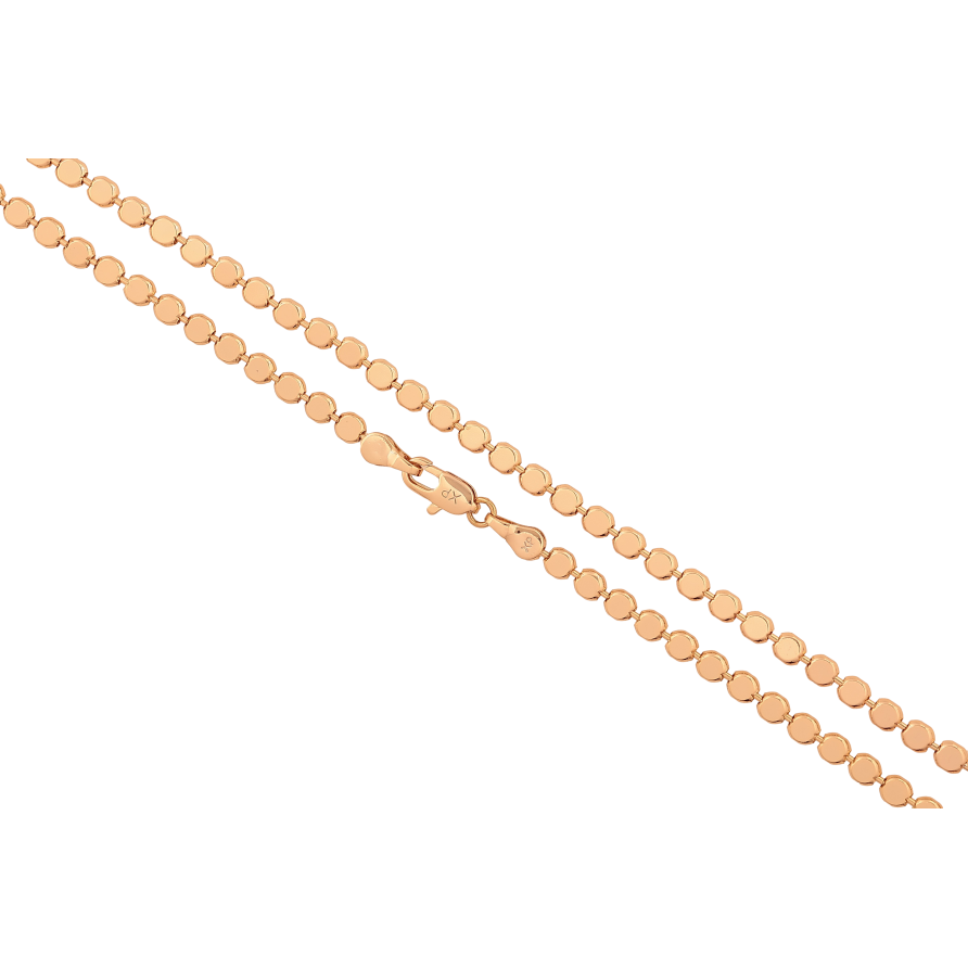 Ланцюжок Xuping колір Позолота 18K "Плетіння Перлина" довжина 50см х 3мм фото №1