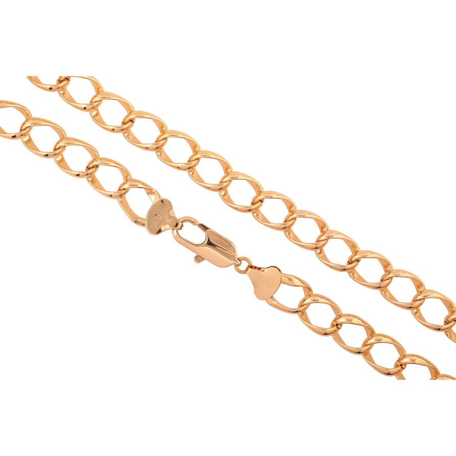 Ланцюжок Xuping колір Позолота 18K "Плетіння Панцирне" довжина 52см х 12мм фото №1