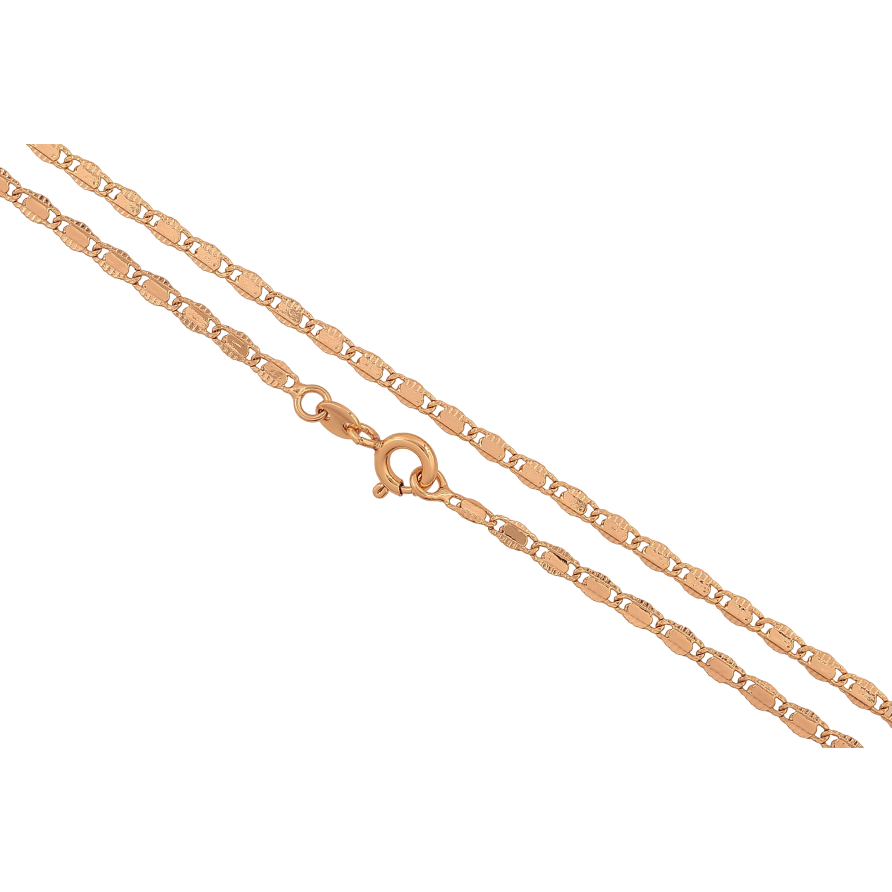 Ланцюжок Xuping колір Позолота 18K "Плетіння Морський ланцюг з візерунком" довжина 49см х 2.5мм фото №1 Ланцюжок Xuping колір Позолота 18K "Плетіння Морський ланцюг з візерунком" довжина 49см х 2.5мм фото №1