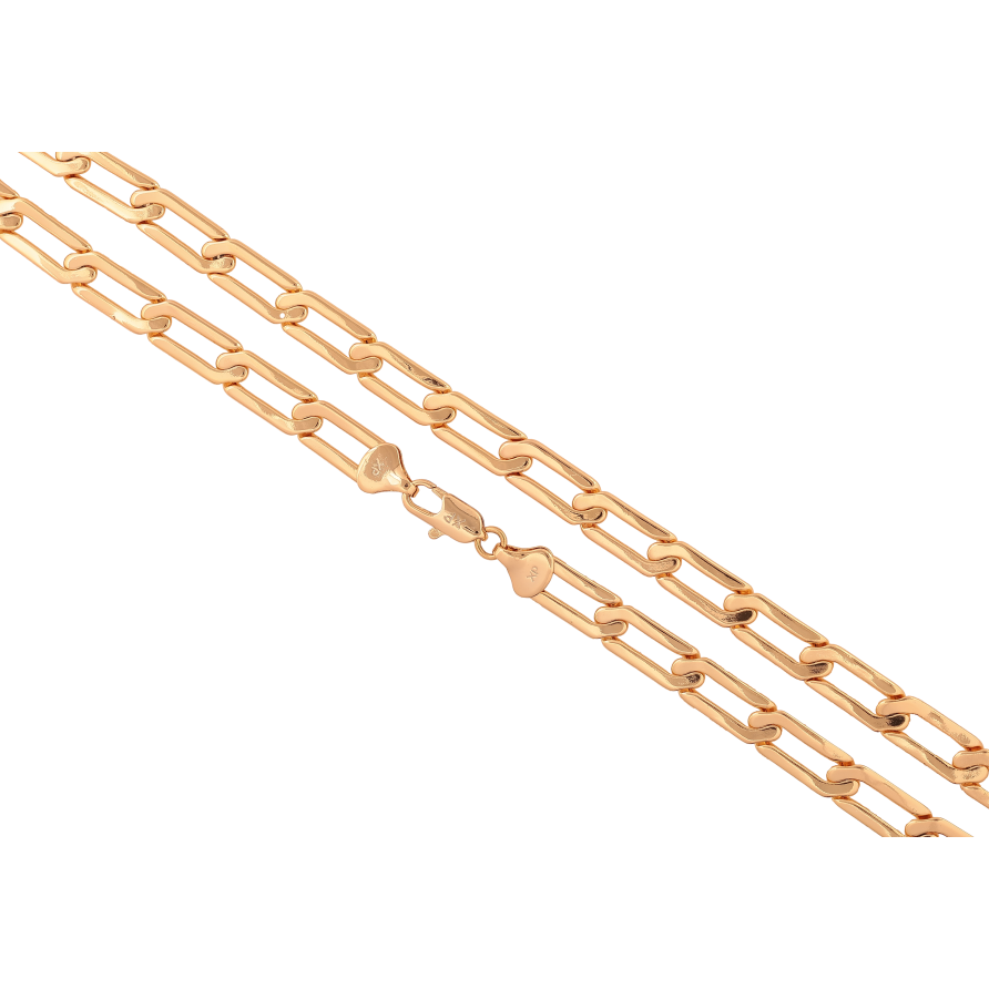 Ланцюжок Xuping колір Позолота 18K "Плетіння Панцирне" довжина 50см х 8мм фото №1