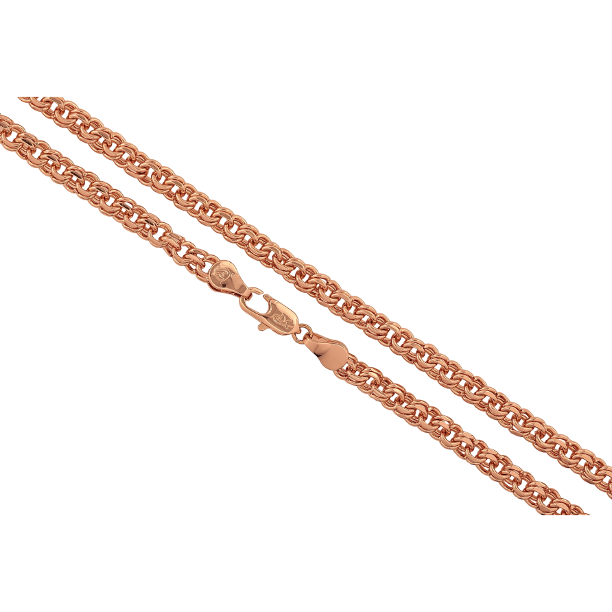 Цепочка Xuping цвет Позолота РО "Плетение Бисмарк" длинна 60см х 5мм фото №1