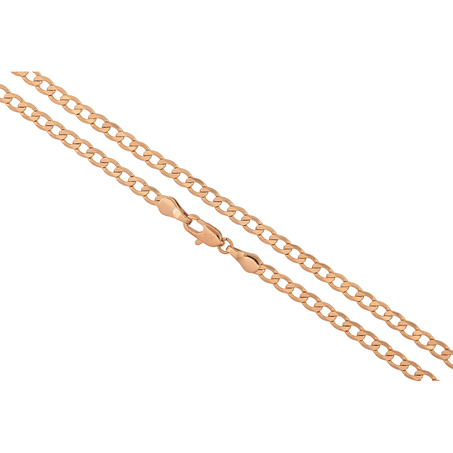 Цепочка Xuping цвет Позолота 18K "Плетение Панцирное" длинна 45см х 4мм фото №1