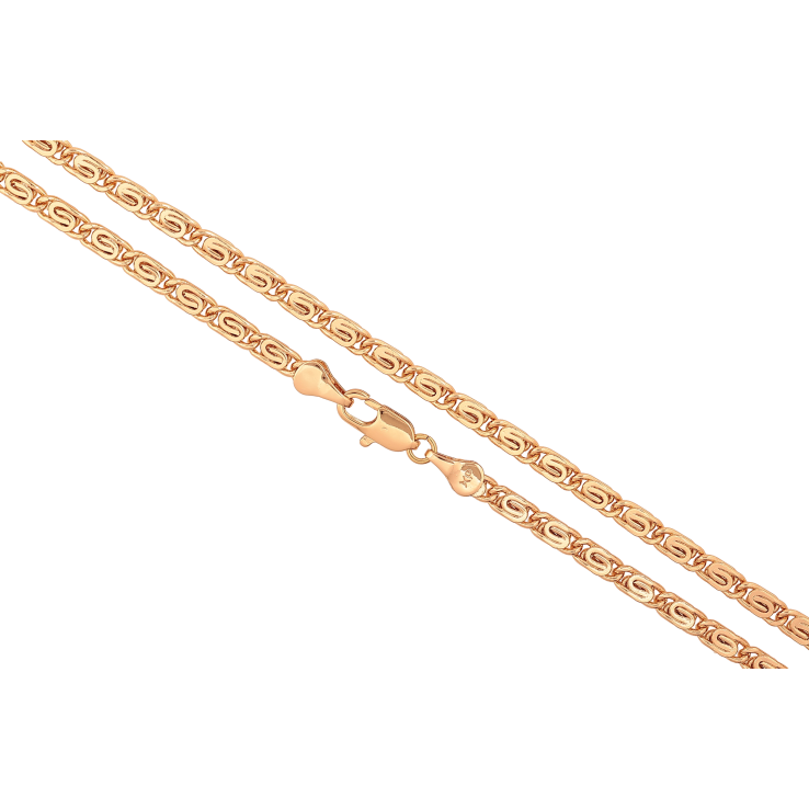 Цепочка Xuping цвет Позолота 18K "Плетение Улитка" длинна 50см х 3.5мм фото №4 Цепочка Xuping цвет Позолота 18K "Плетение Улитка" длинна 50см х 3.5мм фото №4