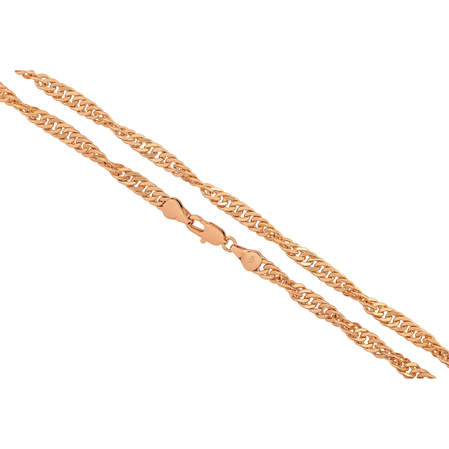 Ланцюжок Xuping колір Позолота 18K "Плетіння Фантазійне" довжина 51см х 5мм фото №1