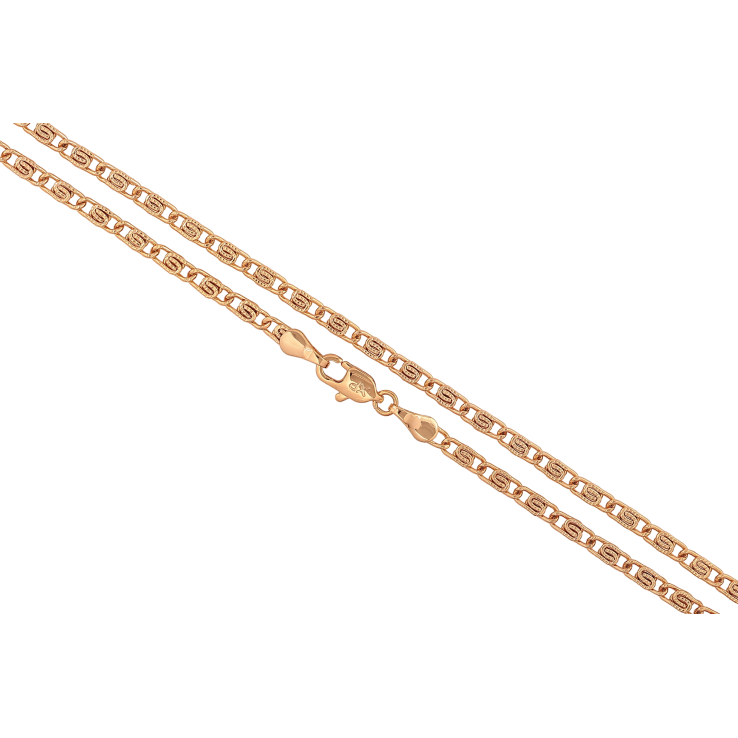 Ланцюжок Xuping колір Позолота 18K "Плетіння Равлик" довжина 45см х 3мм фото №24 Ланцюжок Xuping колір Позолота 18K "Плетіння Равлик" довжина 45см х 3мм фото №24