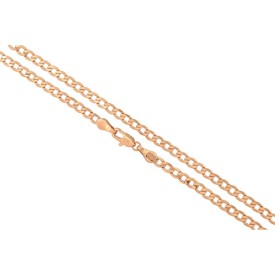 Цепочка Xuping цвет Позолота 18K "Плетение Панцирное" длинна 59см х 4мм фото №1