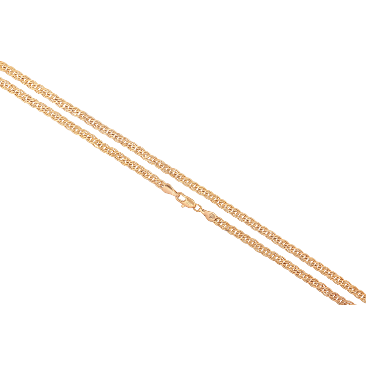 Ланцюжок Xuping колір Позолота 18K "Плетіння Нонна" довжина 50см х 4мм фото №3 Ланцюжок Xuping колір Позолота 18K "Плетіння Нонна" довжина 50см х 4мм фото №3