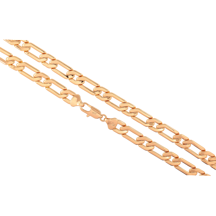 Ланцюжок Xuping колір Позолота 18K "Плетіння Панцирне декоративне" довжина 50см х 9мм фото №19