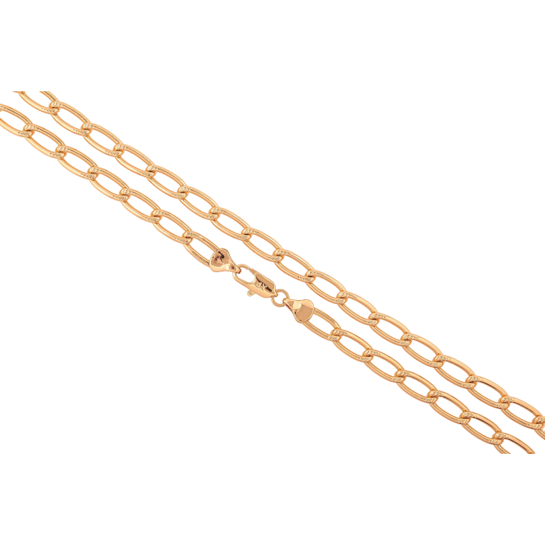 Цепочка Xuping цвет Позолота 18K "Плетение Панцирное" длинна 50см х 6мм фото №1