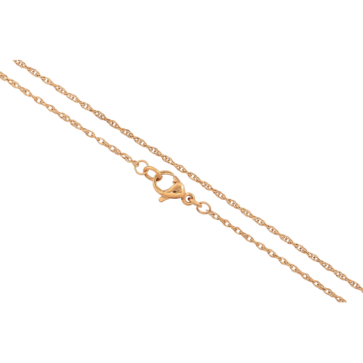 Ланцюжок Xuping колір Позолота 18K "Плетіння Кордове" довжина 46см х 1мм фото №2 Ланцюжок Xuping колір Позолота 18K "Плетіння Кордове" довжина 46см х 1мм фото №2