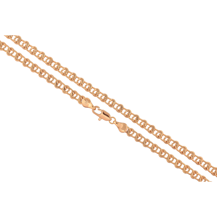 Ланцюжок Xuping колір Позолота 18K "Плетіння Вузол" довжина 50см х 5мм фото №1 Ланцюжок Xuping колір Позолота 18K "Плетіння Вузол" довжина 50см х 5мм фото №1