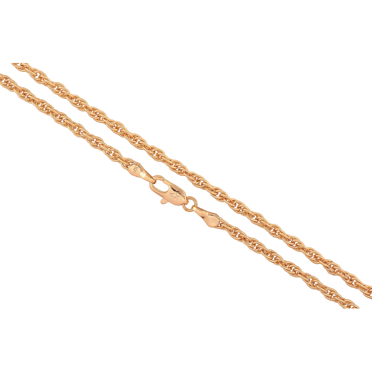 Цепочка Xuping цвет Позолота 18K "Плетение Кордовое" длинна 45см х 3мм фото №15