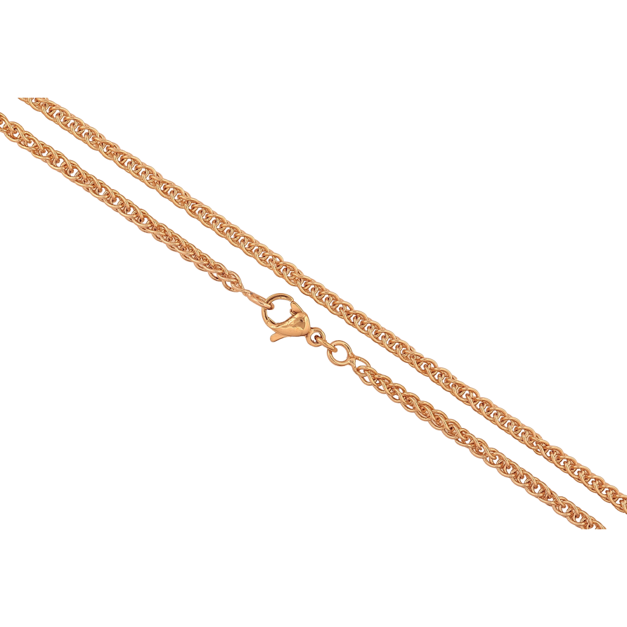 Ланцюжок Xuping колір Позолота 18K "Плетіння Колос" довжина 45см х 3мм фото №1