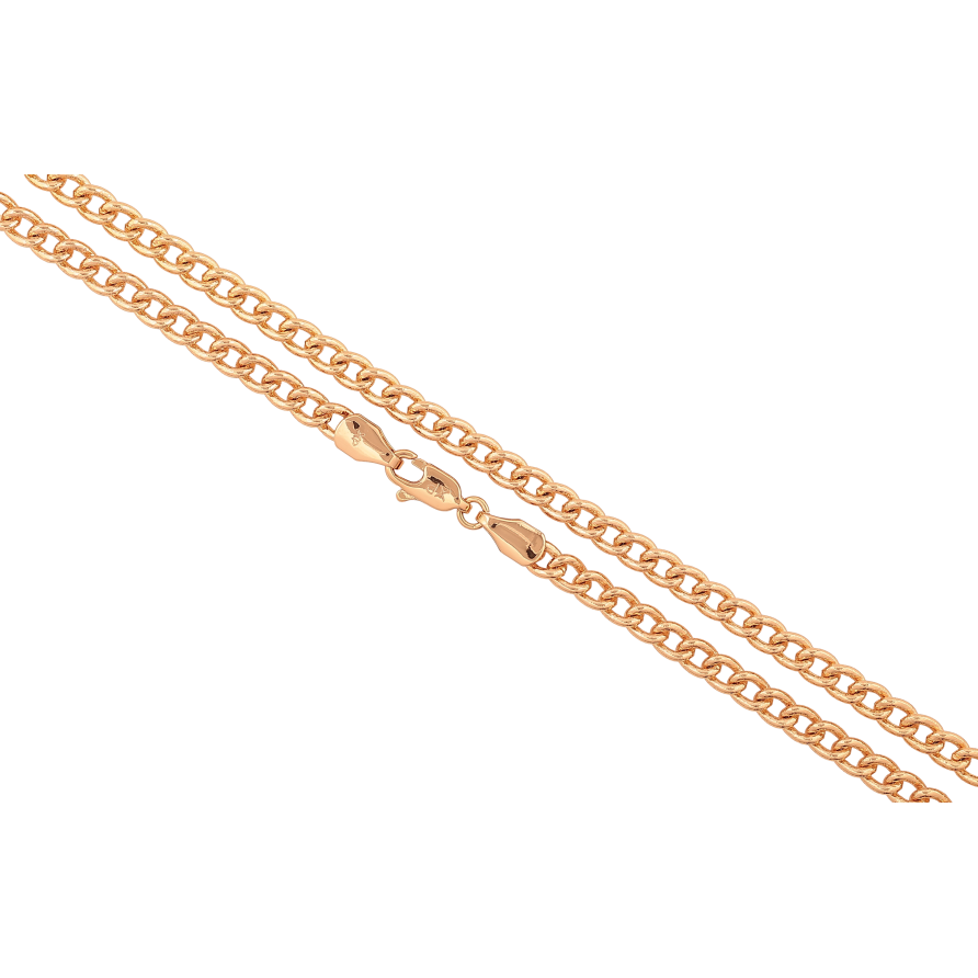 Ланцюжок Xuping колір Позолота 18K "Плетіння Панцирне" довжина 44см х 4мм фото №1 Ланцюжок Xuping колір Позолота 18K "Плетіння Панцирне" довжина 44см х 4мм фото №1