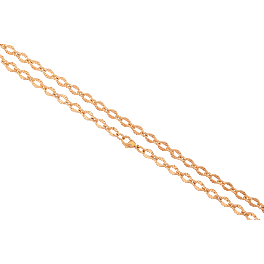 Ланцюжок Xuping колір Позолота 18K "Плетіння Фантазійне" довжина 50см х 6мм фото №1