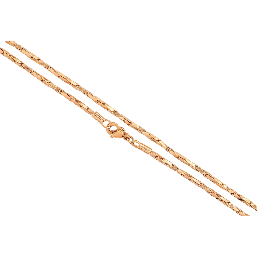 Ланцюжок Xuping колір Позолота 18K "Плетіння склочене в коло" довжина 45см х 2мм фото №1 Ланцюжок Xuping колір Позолота 18K "Плетіння склочене в коло" довжина 45см х 2мм фото №1