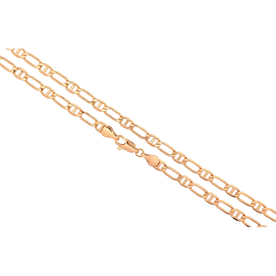 Цепочка Xuping цвет Позолота 18K "Плетение комбинированное" длинна 45см х 5мм фото №1