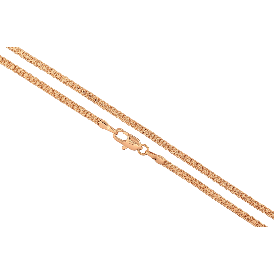 Ланцюжок Xuping колір Позолота 18K "Плетіння Італійський Бісмарк" довжина 50см х 2мм фото №1