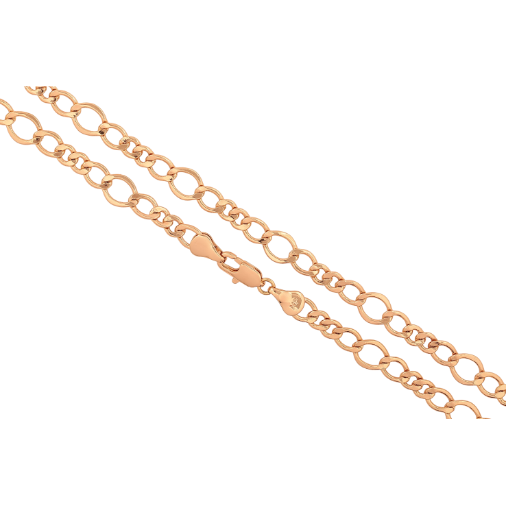 Ланцюжок Xuping колір Позолота 18K "Плетіння Фантазійне" довжина 50см х 5-7мм фото №6 Ланцюжок Xuping колір Позолота 18K "Плетіння Фантазійне" довжина 50см х 5-7мм фото №6