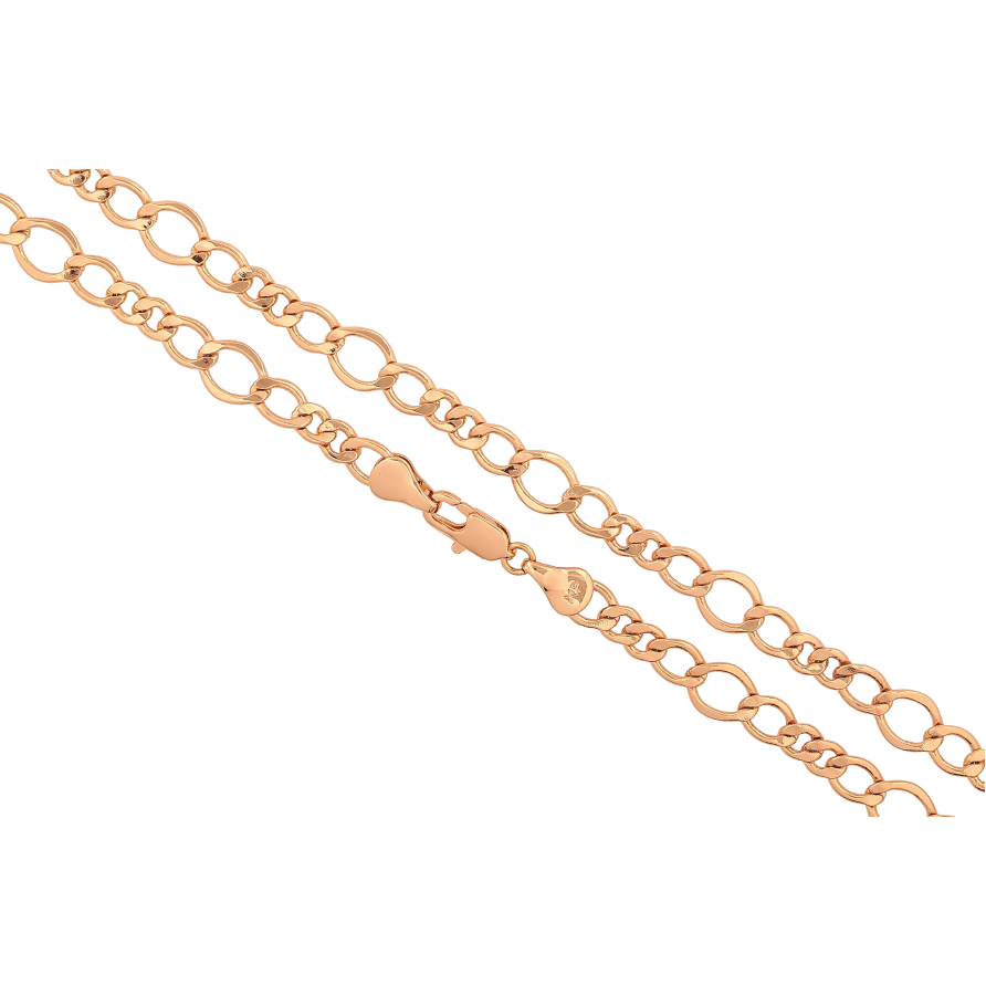 Ланцюжок Xuping колір Позолота 18K "Плетіння Фантазійне" довжина 50см х 5-7мм фото №1