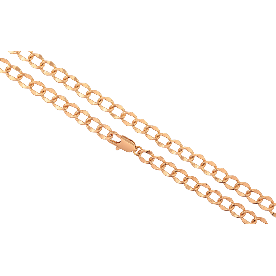 Ланцюжок Xuping колір Позолота 18K "Плетіння Панцирне" довжина 50см х 8мм фото №1