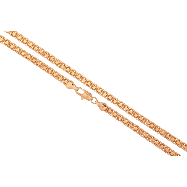 Ланцюжок Xuping колір Позолота 18K "Плетіння Італійський Бісмарк" довжина 50см х 5мм фото №21