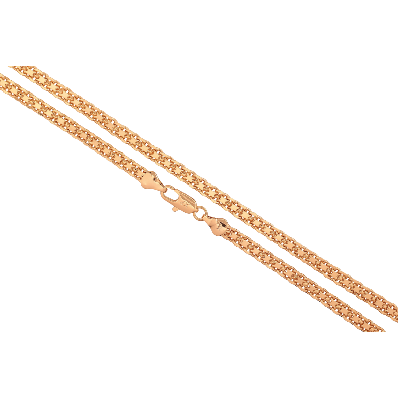 Цепочка Xuping цвет Позолота 18K "Плетение Итальянский Бисмарк" длинна 50см х 5мм фото №1