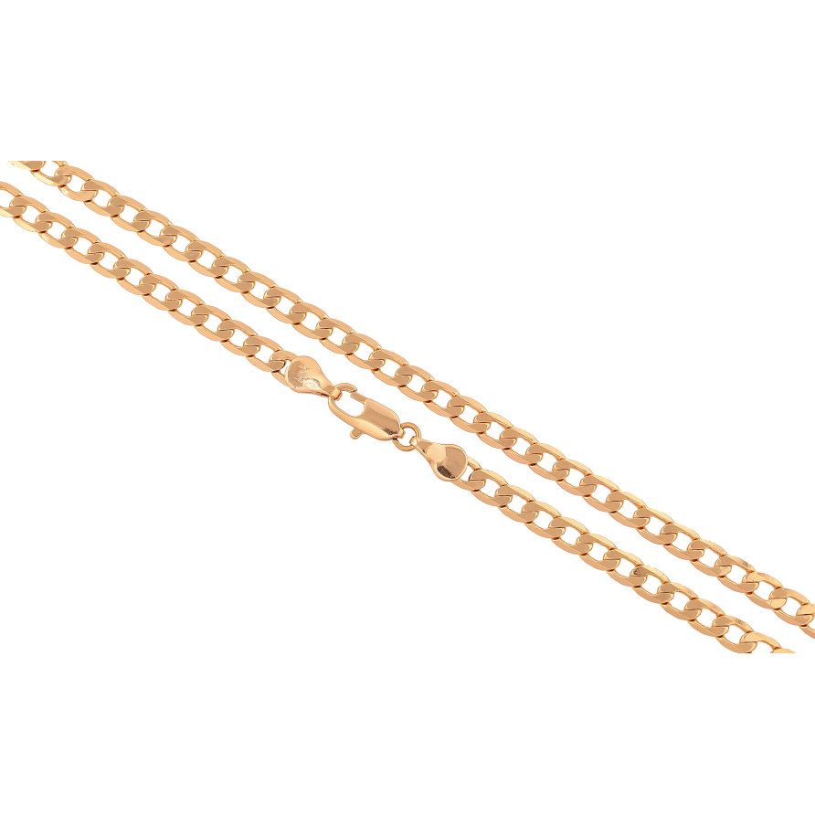 Ланцюжок Xuping колір Позолота 18K "Плетіння Панцирне" довжина 60см х 4.5мм фото №1