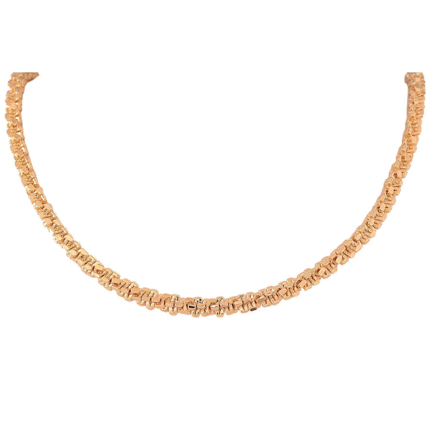 Ланцюжок Xuping колір Позолота 18K "Плетіння Кроча" довжина 51см х 4мм фото №1