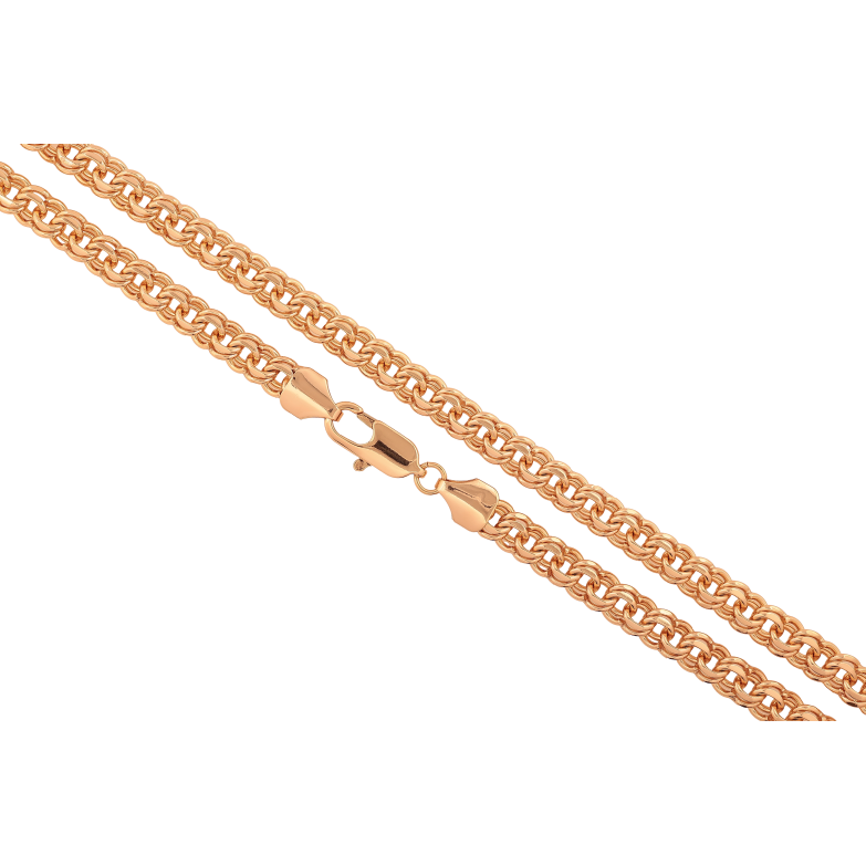 Цепочка Xuping цвет Позолота 18K "Плетение Бисмарк" длинна 61см х 8мм фото №1