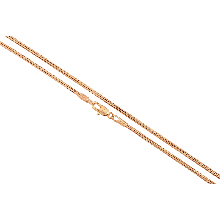 Цепочка Xuping цвет Позолота 18K "Плетение Ювелирный шнур" длинна 45см х 2мм фото №3