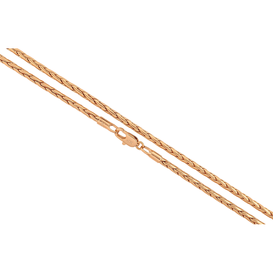 Ланцюжок Xuping колір Позолота 18K "Плетіння Колосок" довжина 50см х 2мм фото №1