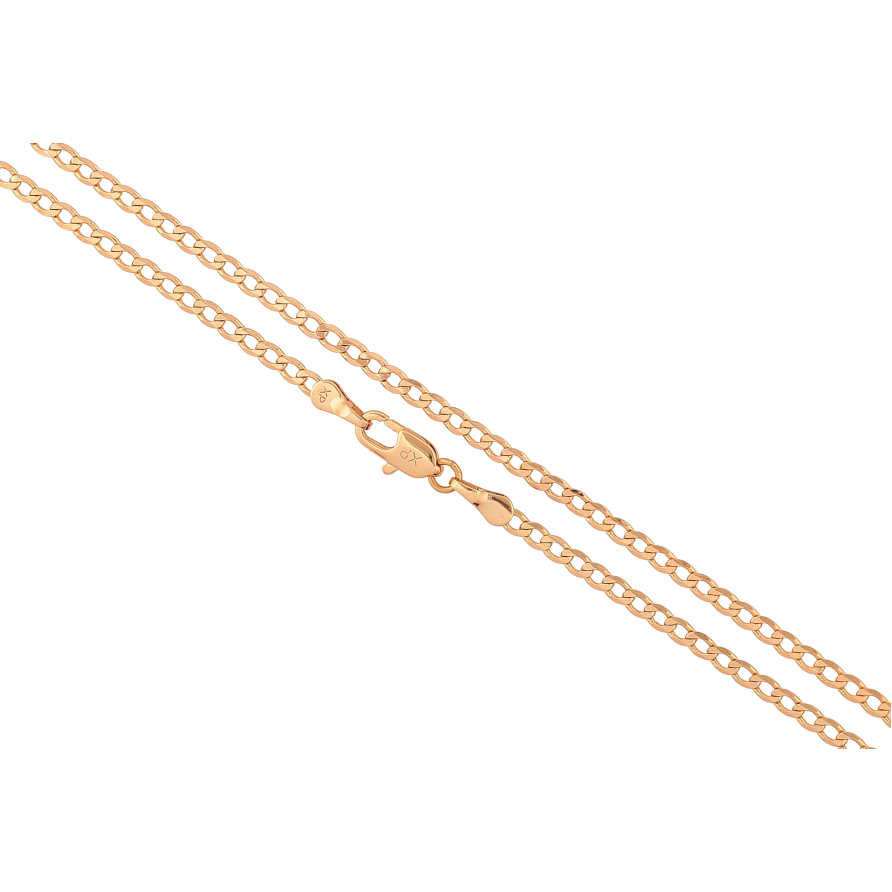 Ланцюжок Xuping колір Позолота 18K "Плетіння Панцирне" довжина 50см х 2.5мм фото №1 Ланцюжок Xuping колір Позолота 18K "Плетіння Панцирне" довжина 50см х 2.5мм фото №1