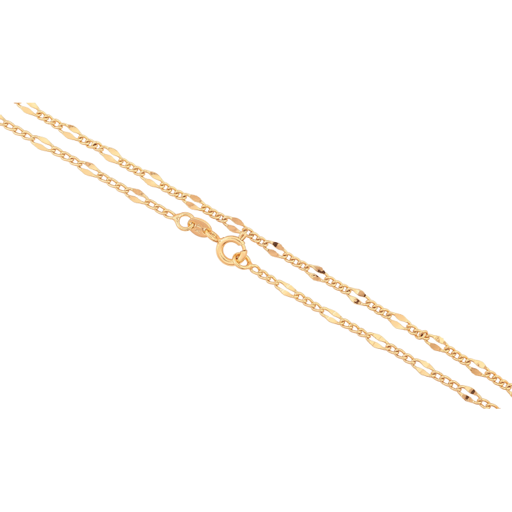 Ланцюжок Xuping колір Позолота 18K "Плетіння декоративне Фігаро" довжина 44см х 2-3мм фото №24 Ланцюжок Xuping колір Позолота 18K "Плетіння декоративне Фігаро" довжина 44см х 2-3мм фото №24