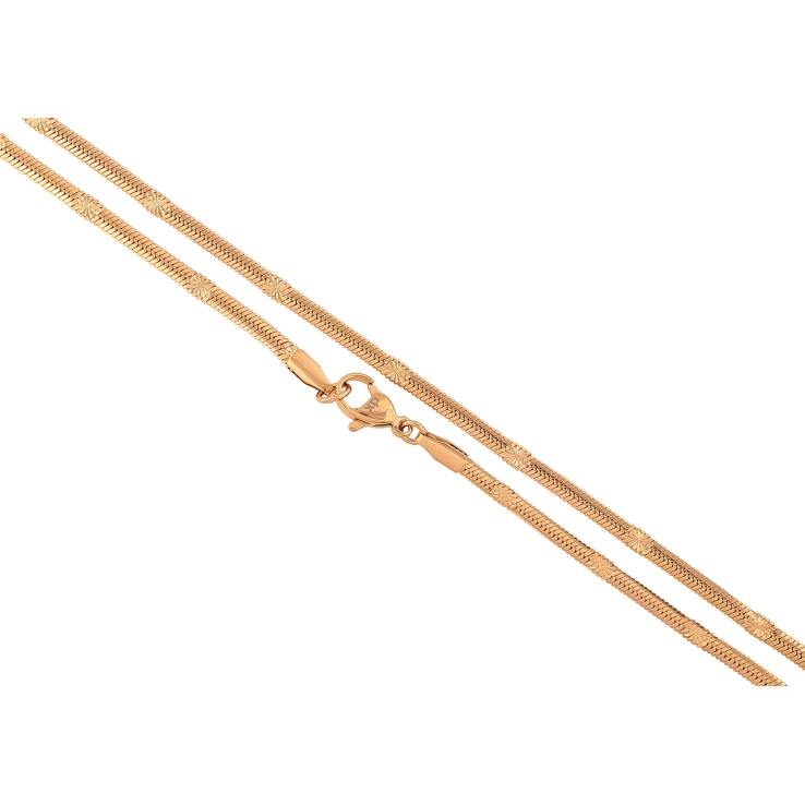 Цепочка Xuping цвет Позолота 18K "Плетение Снейк с узором звездочки" длинна 46см х 3мм фото №13 Цепочка Xuping цвет Позолота 18K "Плетение Снейк с узором звездочки" длинна 46см х 3мм фото №13