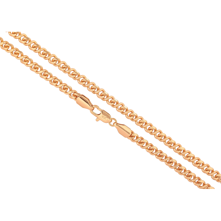 Ланцюжок Xuping колір Позолота 18K "Плетіння Вісімка" довжина 51см х 4мм фото №17 Ланцюжок Xuping колір Позолота 18K "Плетіння Вісімка" довжина 51см х 4мм фото №17