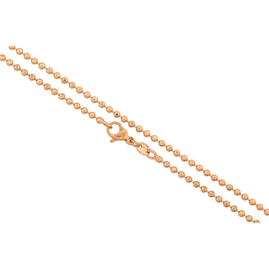 Цепочка Xuping цвет Позолота 18K "Плетение Перлина" длинна 45см х 2мм фото №1