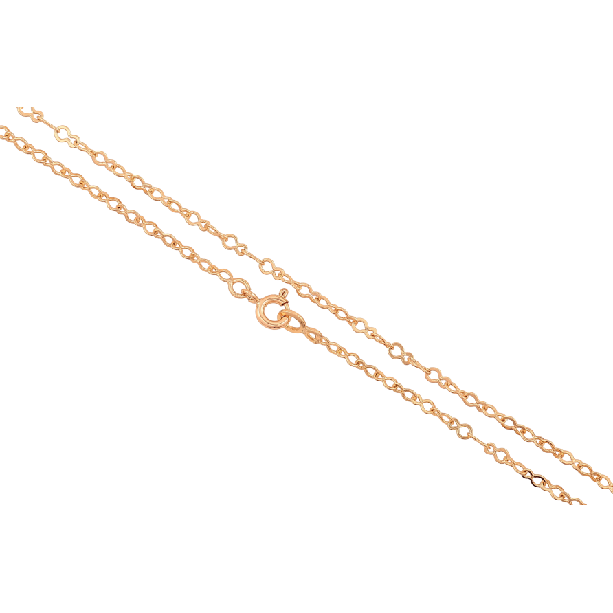 Ланцюжок Xuping колір Позолота 18K "Плетіння Вісімка" довжина 45см х 3мм фото №1 Ланцюжок Xuping колір Позолота 18K "Плетіння Вісімка" довжина 45см х 3мм фото №1