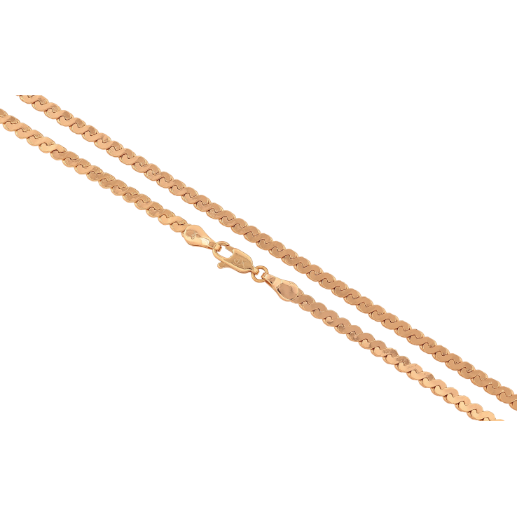 Ланцюжок Xuping колір Позолота 18K "Плетіння Серпантин" довжина 55см х 3мм фото №23 Ланцюжок Xuping колір Позолота 18K "Плетіння Серпантин" довжина 55см х 3мм фото №23