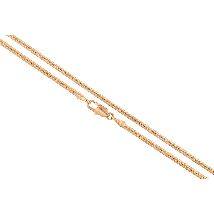 Ланцюжок Xuping колір Позолота 18K "Плетіння Снейк" довжина 50см х 2мм фото №3
