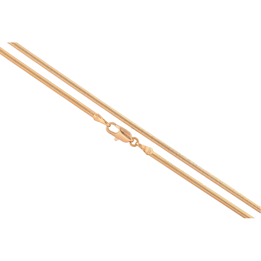 Ланцюжок Xuping колір Позолота 18K "Плетіння Снейк" довжина 50см х 2мм фото №1