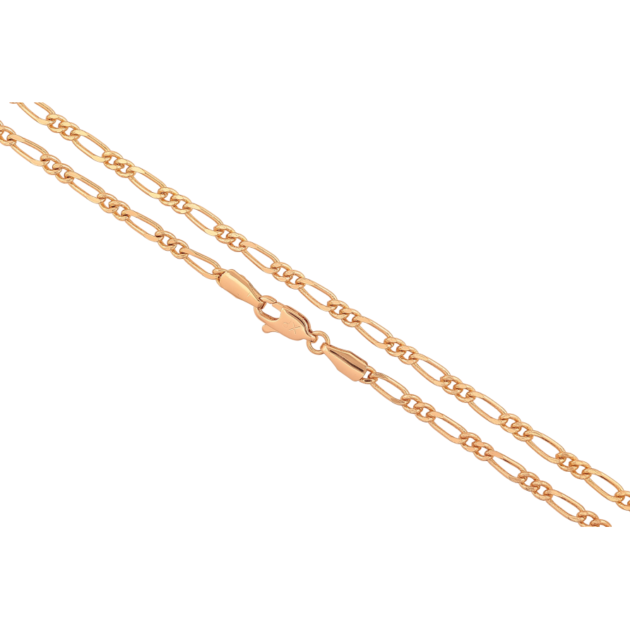 Ланцюжок Xuping колір Позолота 18K "Плетіння Фігаро" довжина 45см х 3мм фото №1 Ланцюжок Xuping колір Позолота 18K "Плетіння Фігаро" довжина 45см х 3мм фото №1
